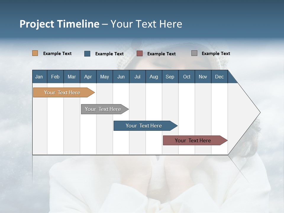 Beautiful Close Up Frost PowerPoint Template