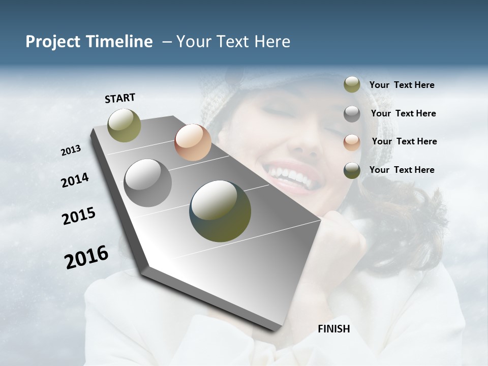 Beautiful Close Up Frost PowerPoint Template