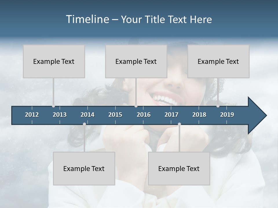 Beautiful Close Up Frost PowerPoint Template