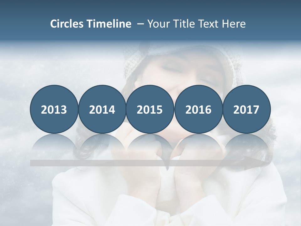 Beautiful Close Up Frost PowerPoint Template