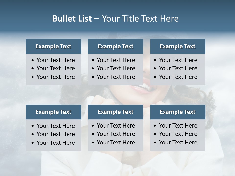 Beautiful Close Up Frost PowerPoint Template