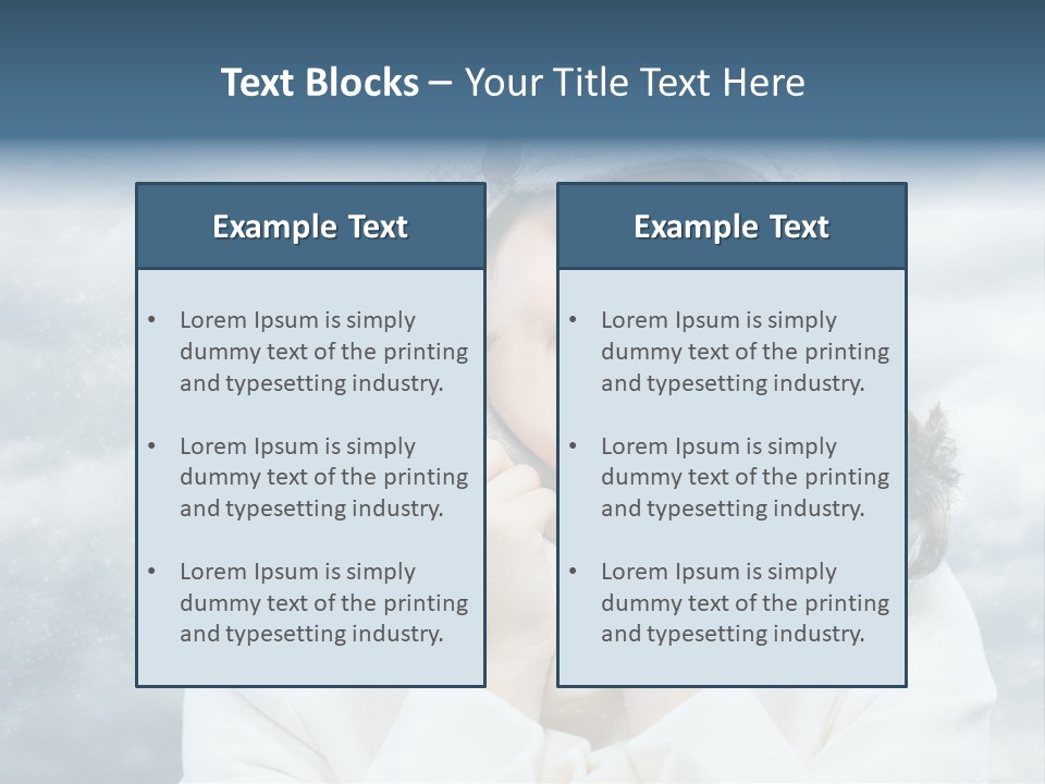 Beautiful Close Up Frost PowerPoint Template