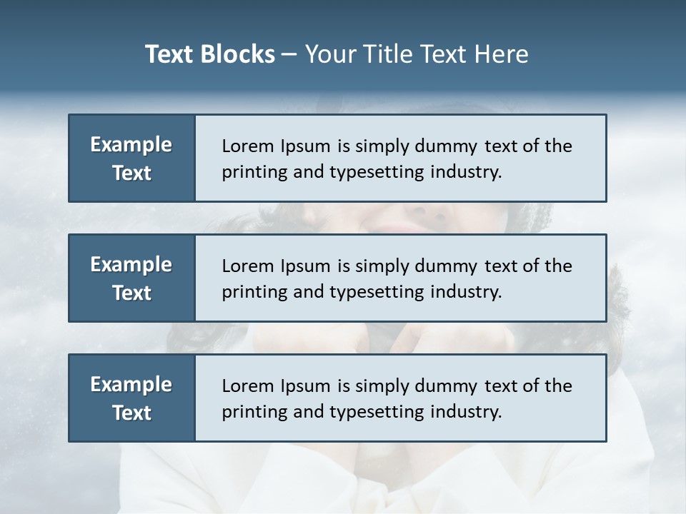 Beautiful Close Up Frost PowerPoint Template