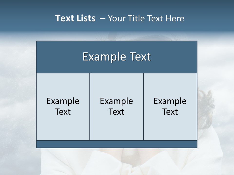 Beautiful Close Up Frost PowerPoint Template