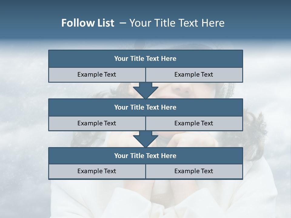 Beautiful Close Up Frost PowerPoint Template
