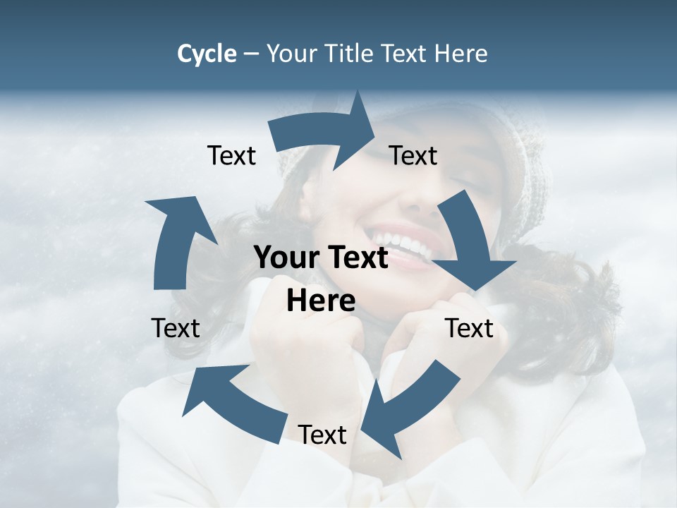 Beautiful Close Up Frost PowerPoint Template