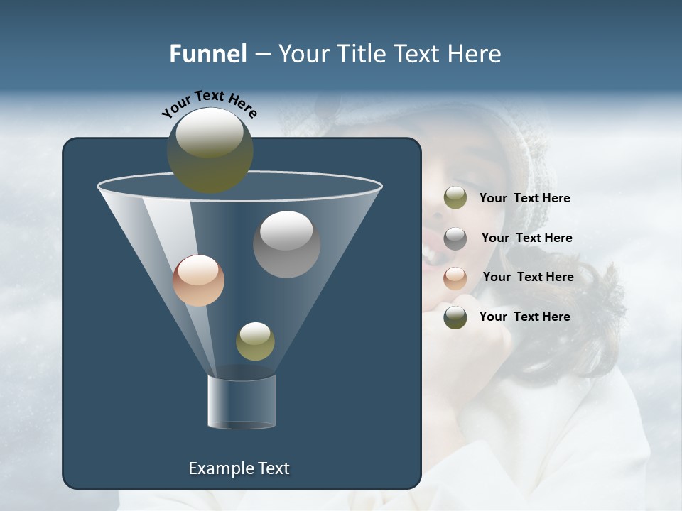 Beautiful Close Up Frost PowerPoint Template