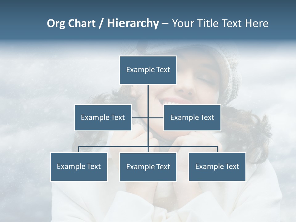 Beautiful Close Up Frost PowerPoint Template