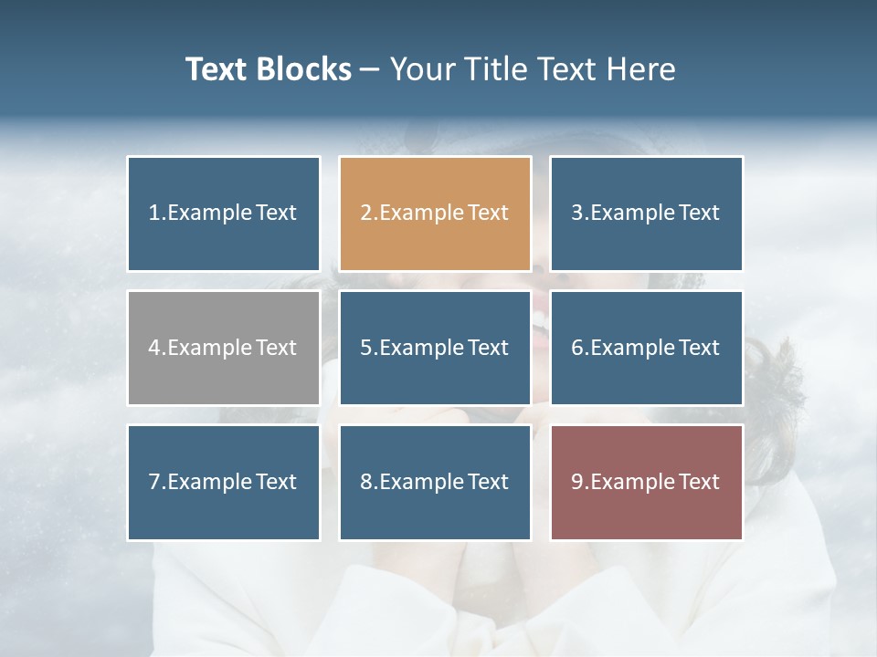 Beautiful Close Up Frost PowerPoint Template