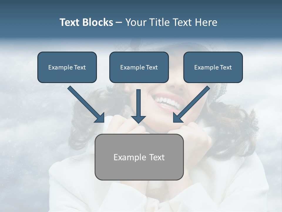 Beautiful Close Up Frost PowerPoint Template