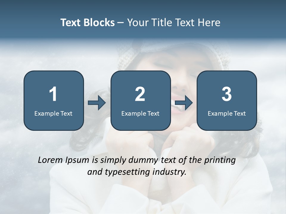 Beautiful Close Up Frost PowerPoint Template
