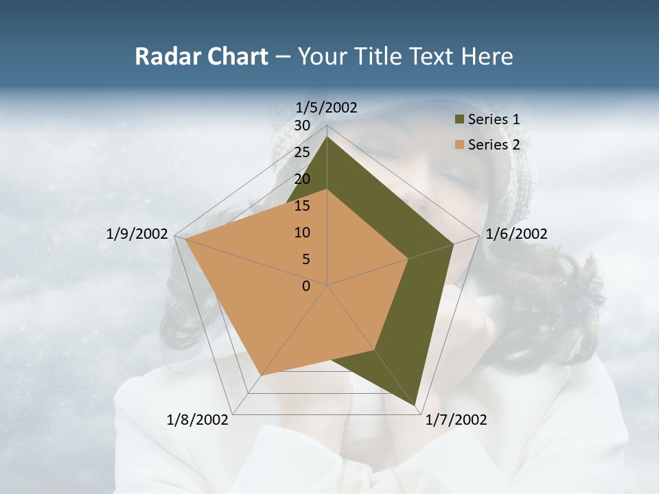 Beautiful Close Up Frost PowerPoint Template