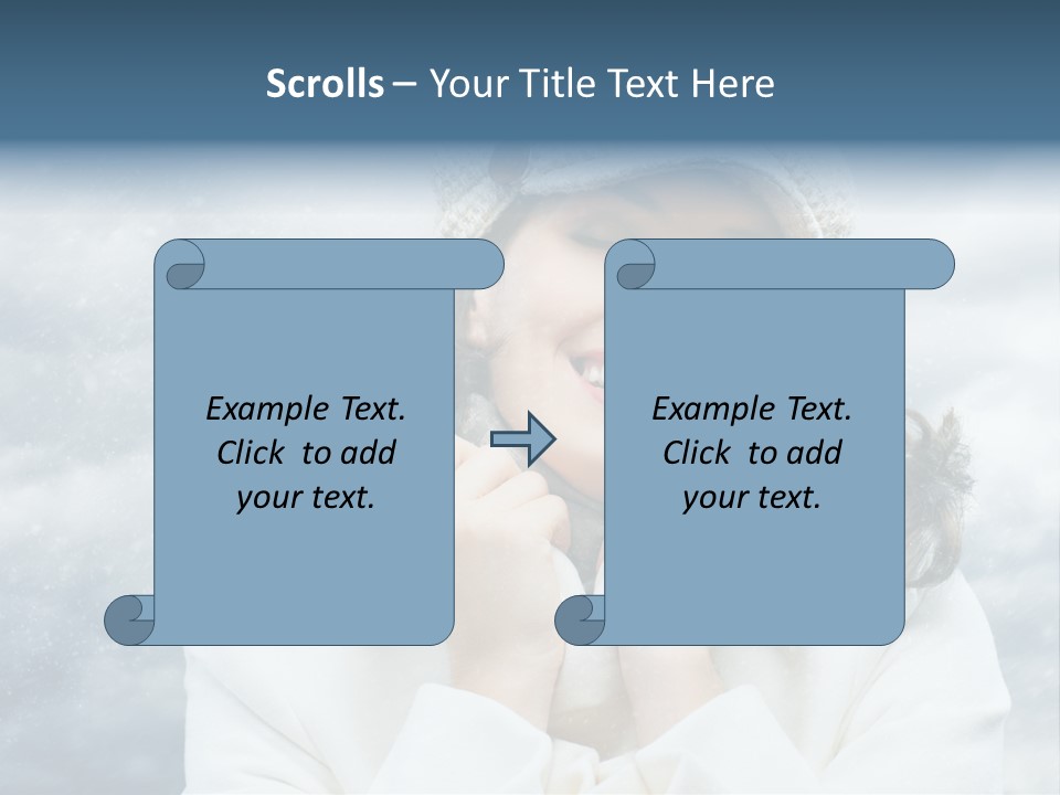 Beautiful Close Up Frost PowerPoint Template