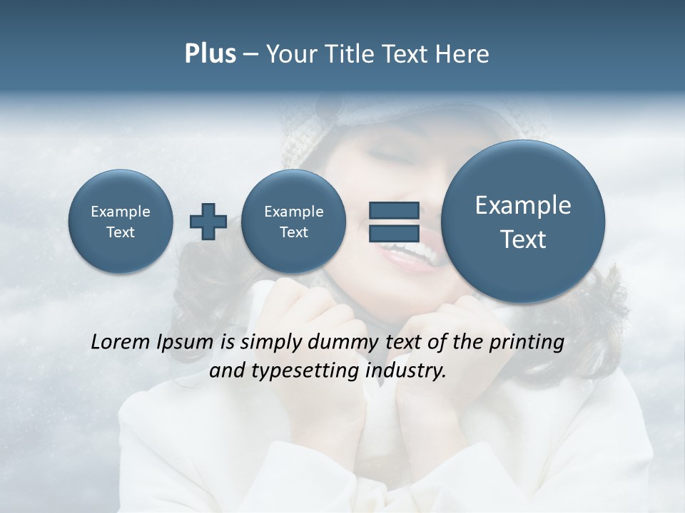 Beautiful Close Up Frost PowerPoint Template