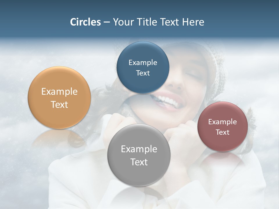 Beautiful Close Up Frost PowerPoint Template