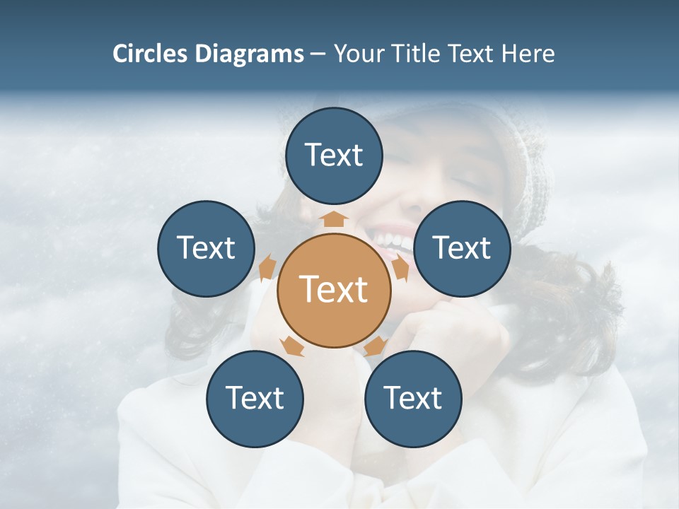 Beautiful Close Up Frost PowerPoint Template