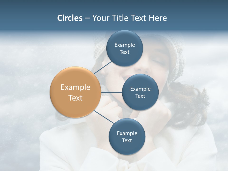 Beautiful Close Up Frost PowerPoint Template