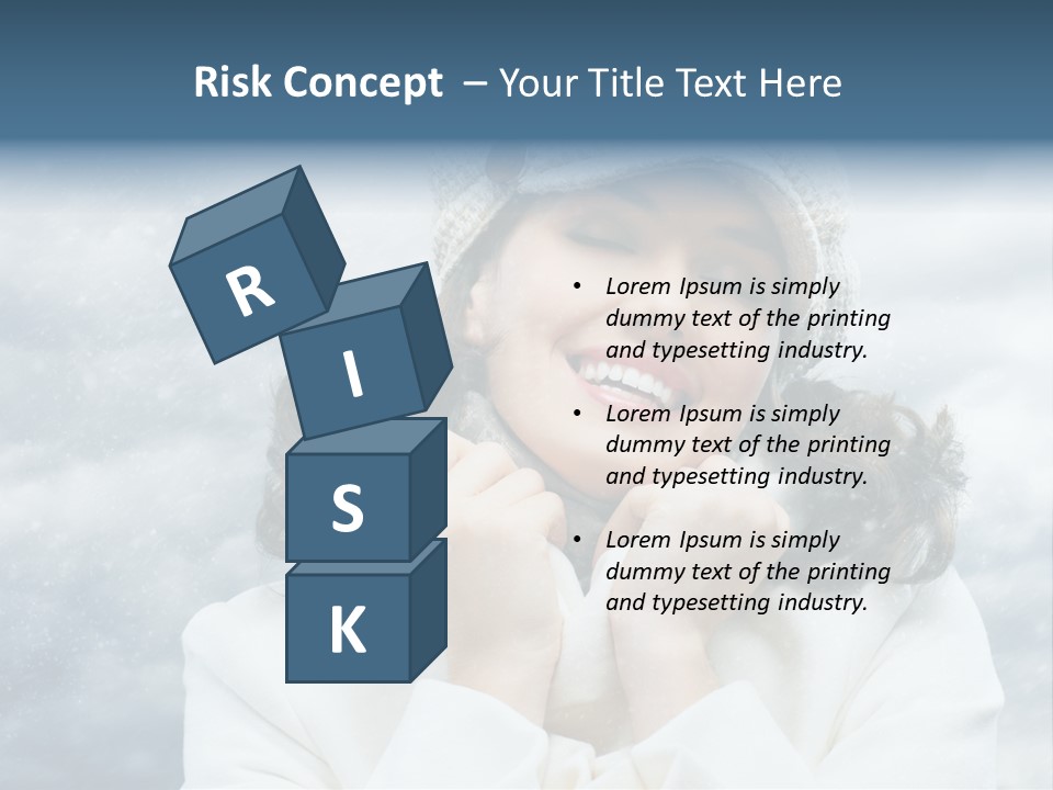 Beautiful Close Up Frost PowerPoint Template