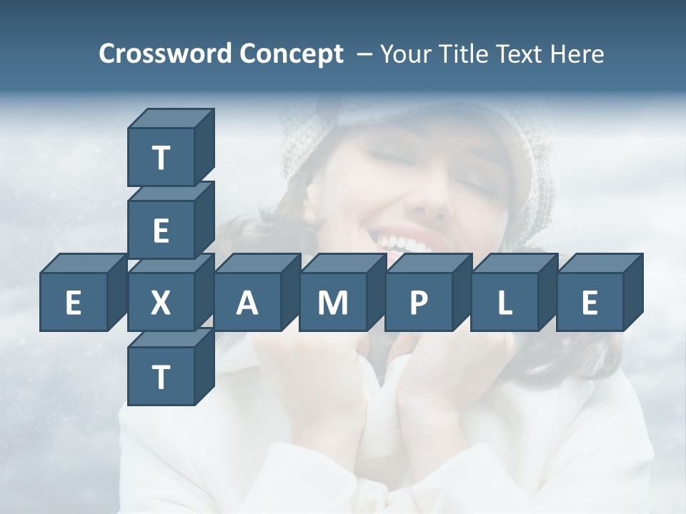 Beautiful Close Up Frost PowerPoint Template