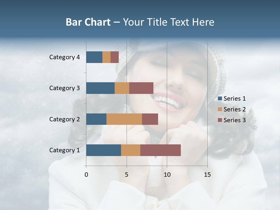 Beautiful Close Up Frost PowerPoint Template