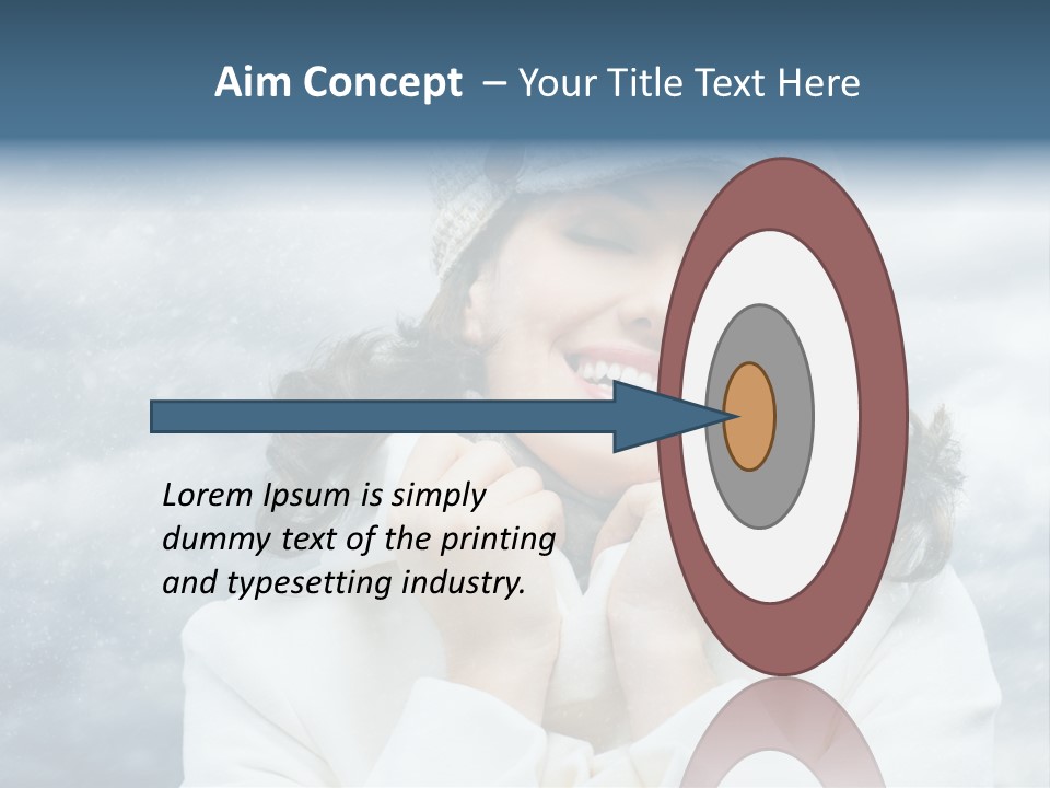 Beautiful Close Up Frost PowerPoint Template