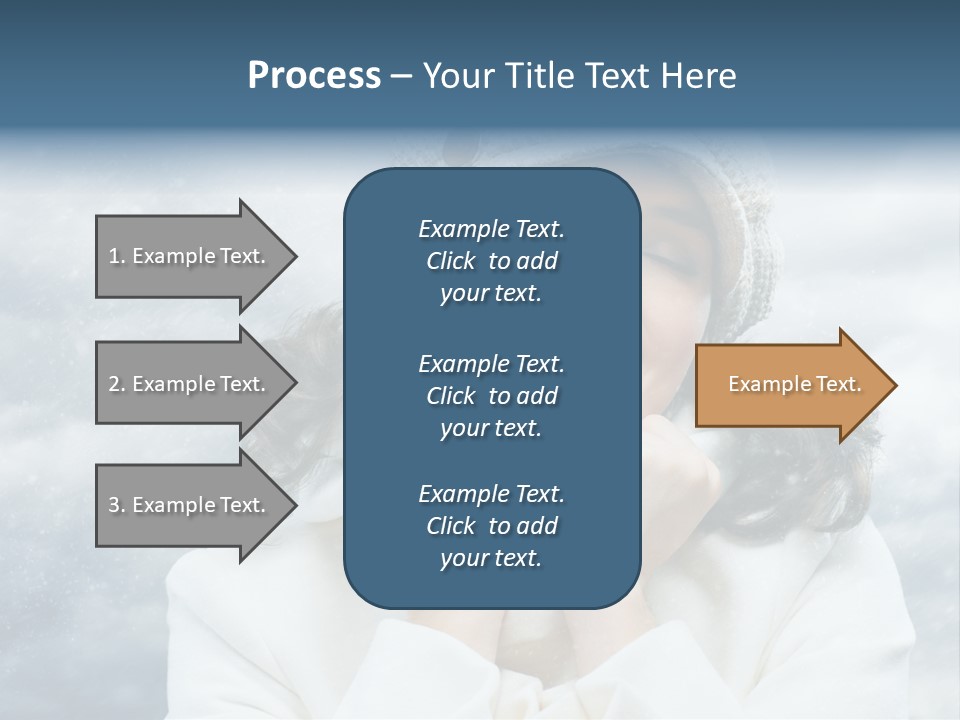 Beautiful Close Up Frost PowerPoint Template