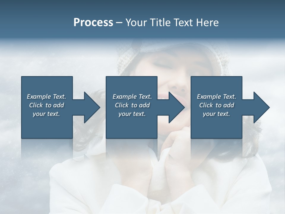 Beautiful Close Up Frost PowerPoint Template