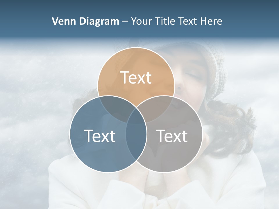 Beautiful Close Up Frost PowerPoint Template