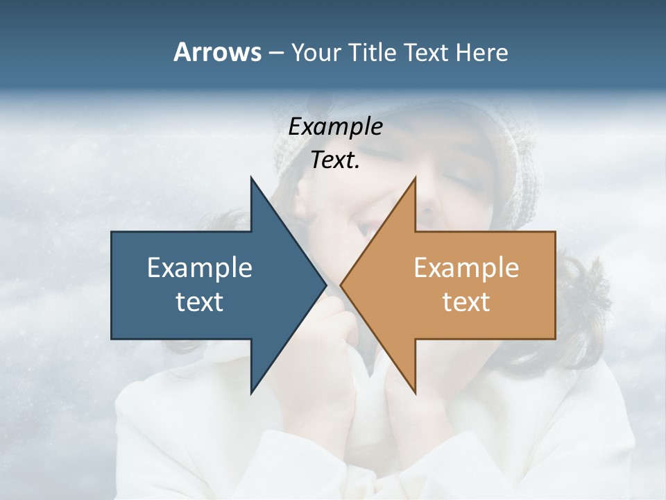 Beautiful Close Up Frost PowerPoint Template