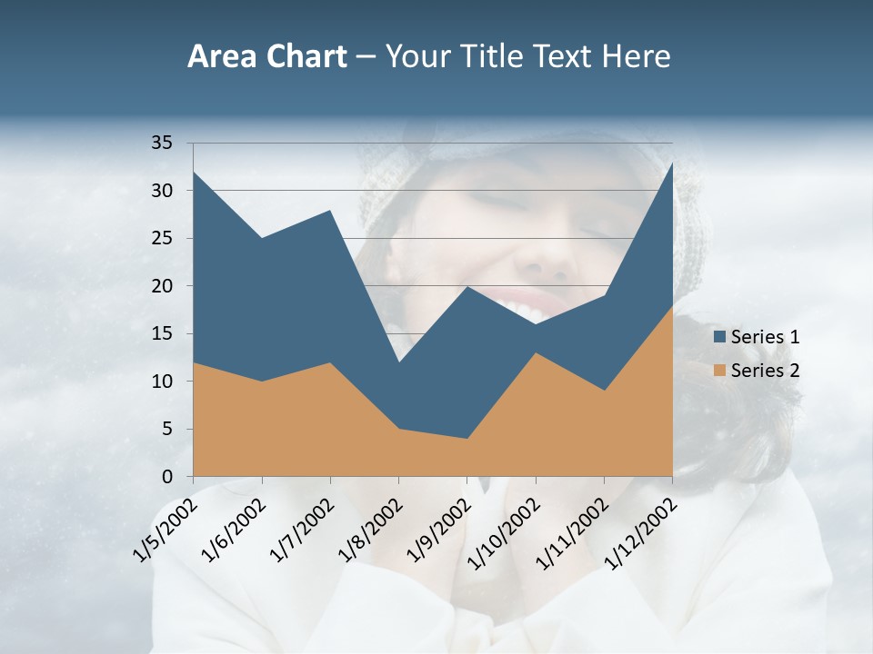 Beautiful Close Up Frost PowerPoint Template