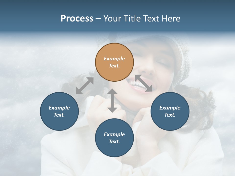 Beautiful Close Up Frost PowerPoint Template