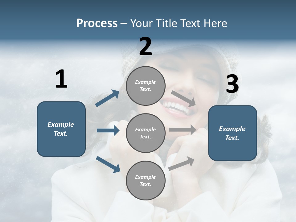 Beautiful Close Up Frost PowerPoint Template