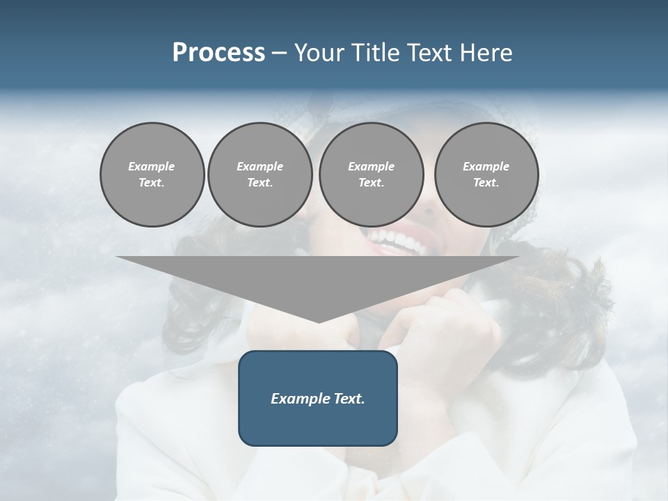 Beautiful Close Up Frost PowerPoint Template