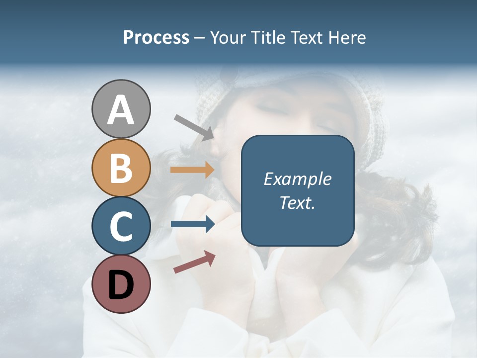 Beautiful Close Up Frost PowerPoint Template