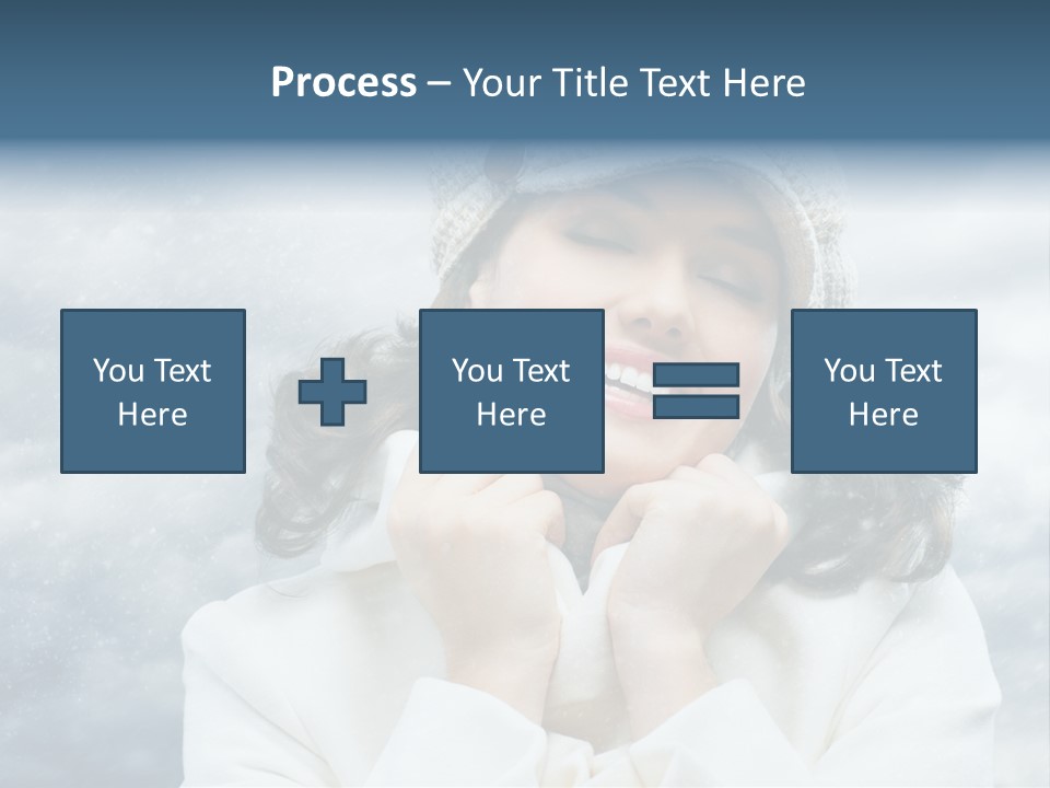 Beautiful Close Up Frost PowerPoint Template