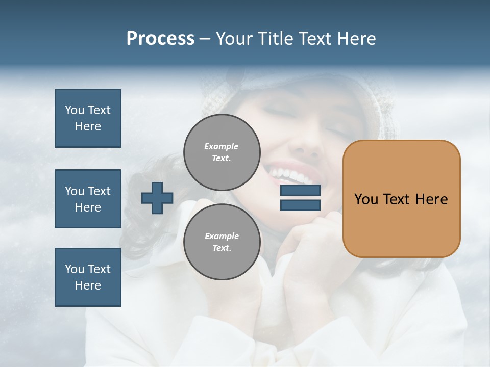 Beautiful Close Up Frost PowerPoint Template