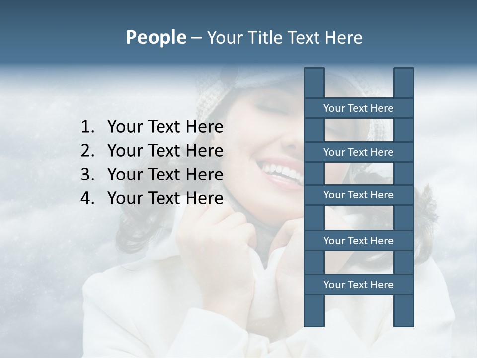 Beautiful Close Up Frost PowerPoint Template