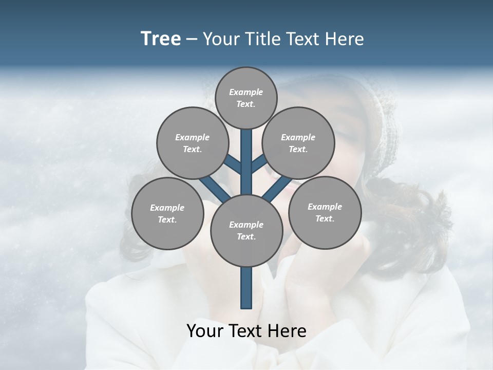Beautiful Close Up Frost PowerPoint Template