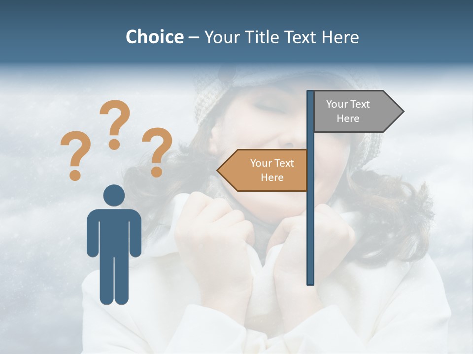 Beautiful Close Up Frost PowerPoint Template