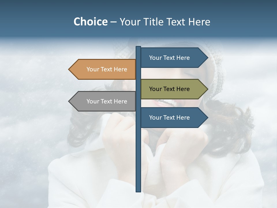 Beautiful Close Up Frost PowerPoint Template