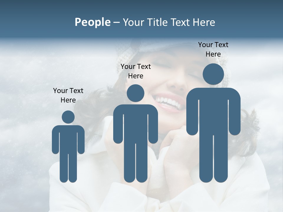 Beautiful Close Up Frost PowerPoint Template