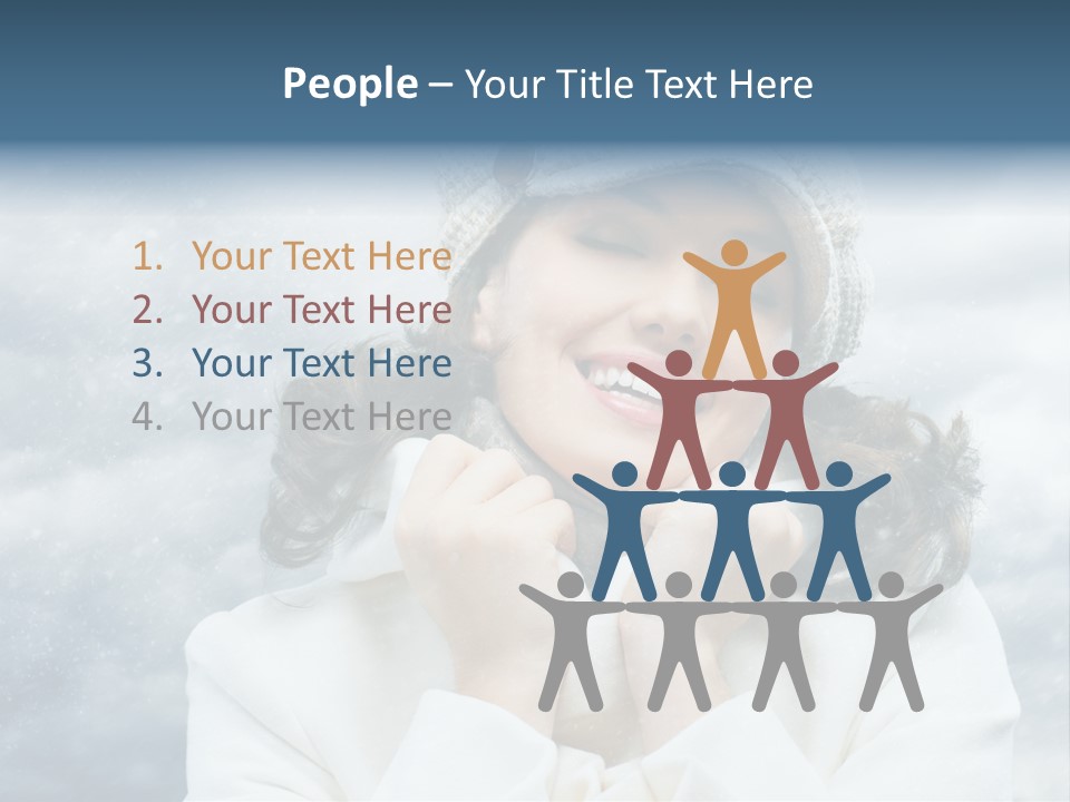 Beautiful Close Up Frost PowerPoint Template