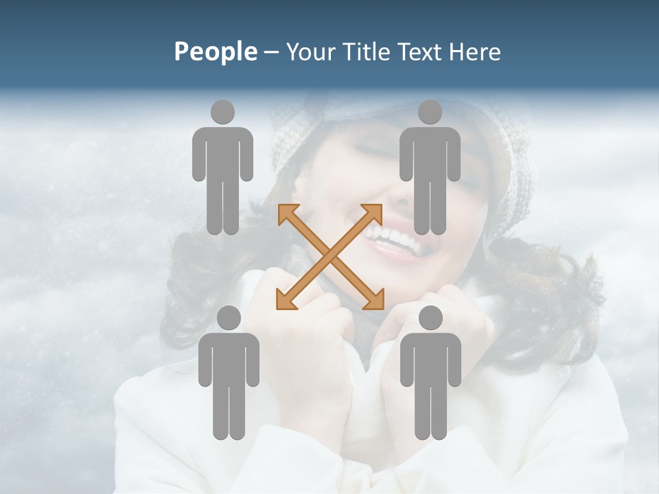 Beautiful Close Up Frost PowerPoint Template