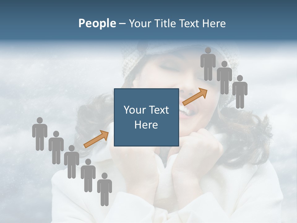 Beautiful Close Up Frost PowerPoint Template