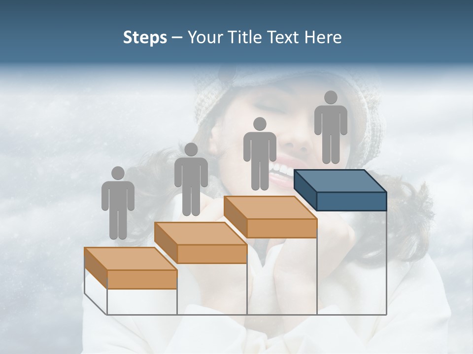 Beautiful Close Up Frost PowerPoint Template