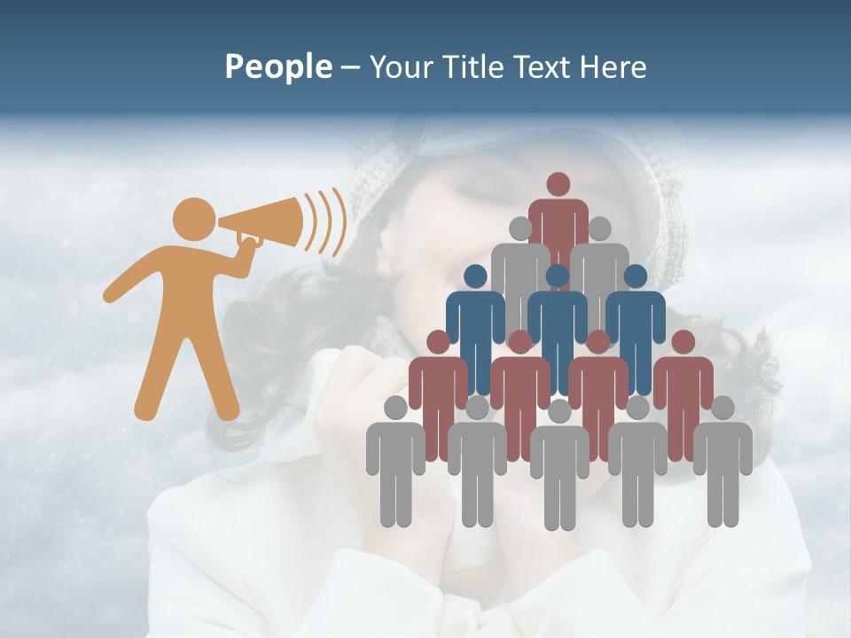 Beautiful Close Up Frost PowerPoint Template