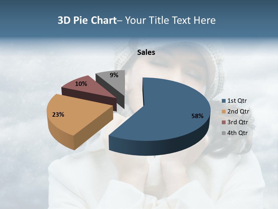 Beautiful Close Up Frost PowerPoint Template