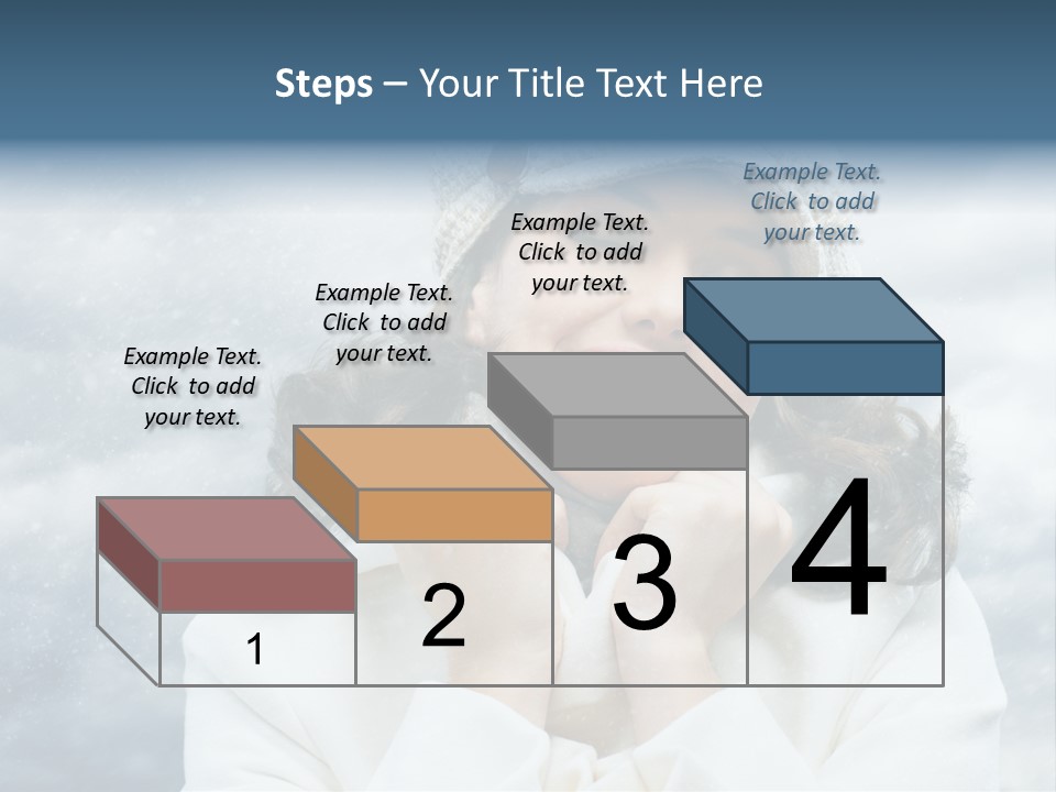 Beautiful Close Up Frost PowerPoint Template