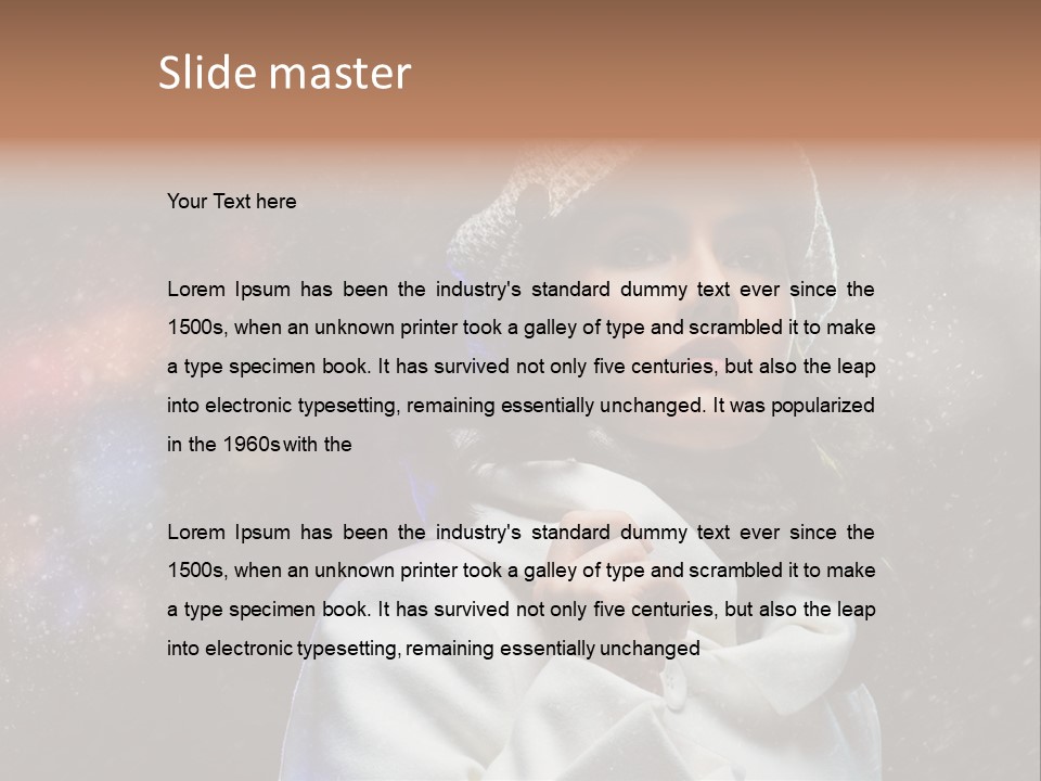 Enjoyment Human Head PowerPoint Template