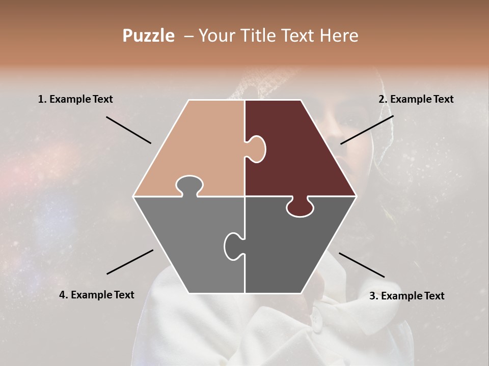 Enjoyment Human Head PowerPoint Template